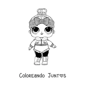 Imagen para colorear de L.O.L. Surprise Cozy Babe