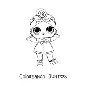 Imagen para colorear de L.O.L. Surprise Can do Baby