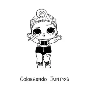Imagen para colorear de L.O.L. Surprise Pink Baby