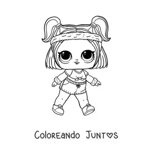 Imagen para colorear de L.O.L. Surprise Sprints