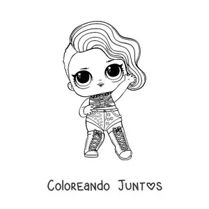 Imagen para colorear de L.O.L. Surprise Cheeky Babe