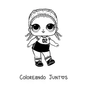Imagen para colorear de L.O.L. Surprise Kicks