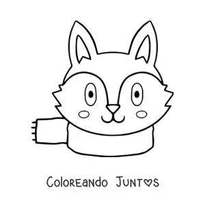 Lobo con bufanda