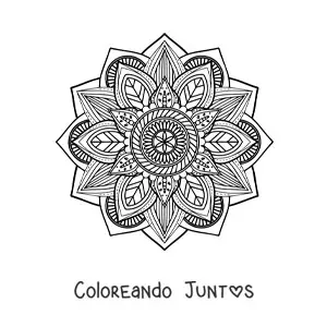 Mandala difícil de la naturaleza
