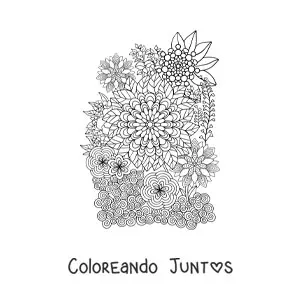 Flores estilo Zentangle 2