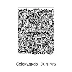 Flores estilo Zentangle 3