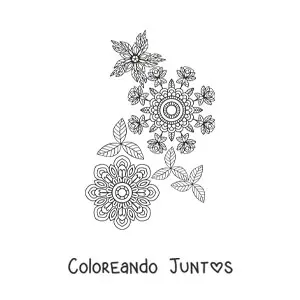 Flores mandala 4