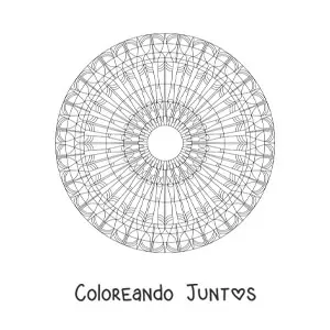 Mandala con figuras geométricas 4