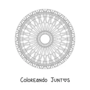 Mandala con figuras geométricas 5