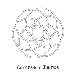 Mandala con círculos