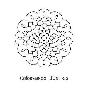 Mandala abstracto fácil 5