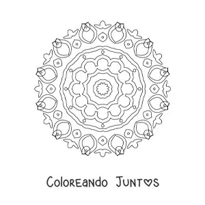 Mandala abstracto sencillo