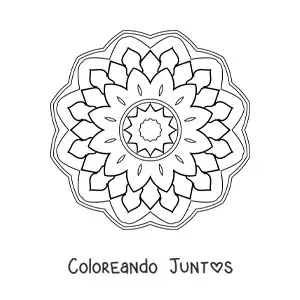 Mandala abstracto sencillo 2