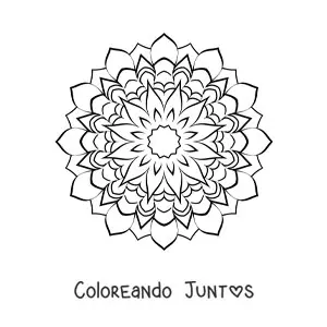 Mandala de estrella difícil 2