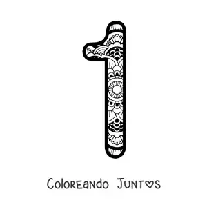 Mandala del número 1