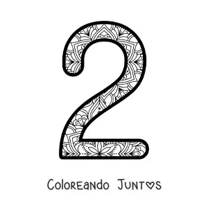 Mandala del número 2