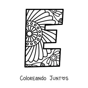 Mandala de la letra e
