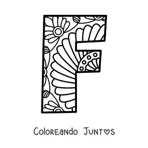 Mandala de la letra f