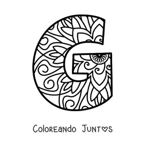 Mandala de la letra g