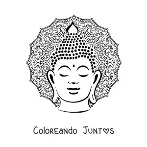 Mandala del rostro de Buda