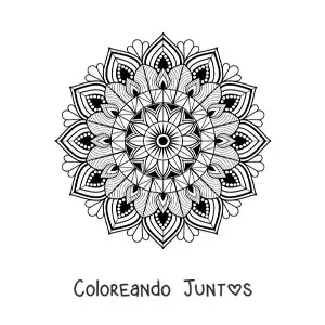 Mandala con diseño islámico