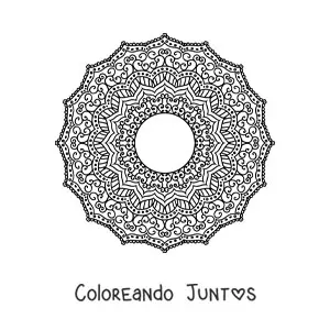 Mandala circular estilo Zentangle 2