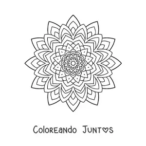 Mandala hindú fácil 5