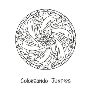 Mandala de delfines