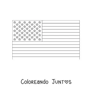 Bandera de Estados Unidos horizontal
