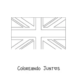 Bandera del Reino Unido horizontal