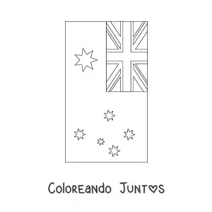 Bandera de Australia vertical