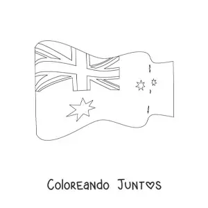Bandera de Australia ondeando
