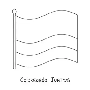 Bandera de Colombia grande ondeando