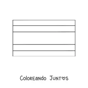Bandera de Costa Rica horizontal
