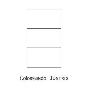 Imagen para colorear de la bandera de Francia vertical