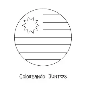 Emoji de bandera de Uruguay redonda