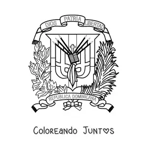 Escudo de la bandera de República Dominicana