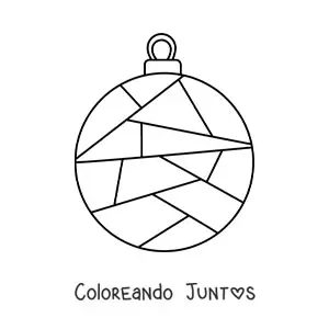 Esfera navideña con figuras geométricas