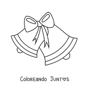 Campanas navideñas con lazo