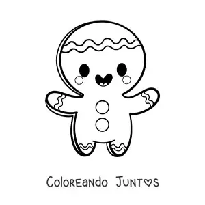 Hombre de jengibre kawaii
