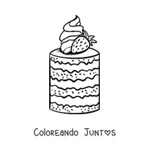 Pastel de fresa
