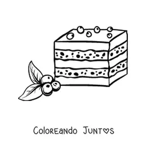 Pastel de arándanos