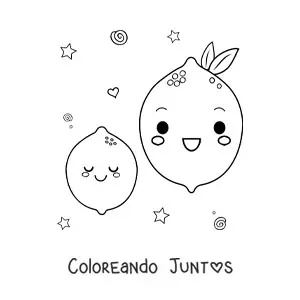 Limones kawaii grandes