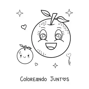 Naranjas kawaii grandes