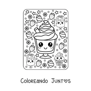 Copa de helado kawaii