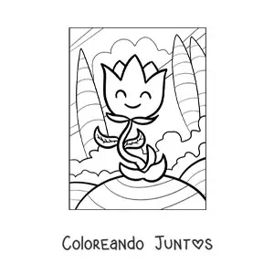 Tulipán animado grande