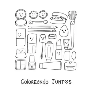 Cosas de maquillaje animadas