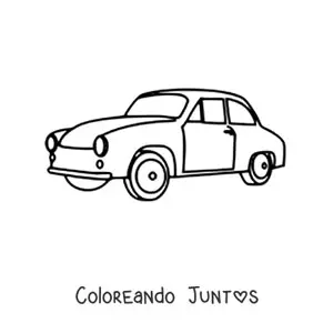 Imagen para colorear de un auto