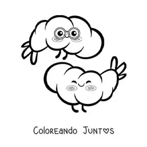 Camarones kawaii animados