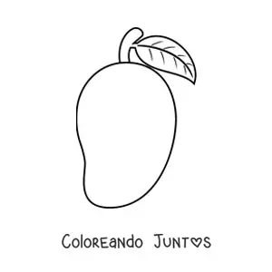 Imagen para colorear de un mango